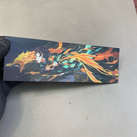 Demon Slayer Tanjiro Zenitsu 3D Lenticular Motion Car Sticker Decal - Picture 4 of 4